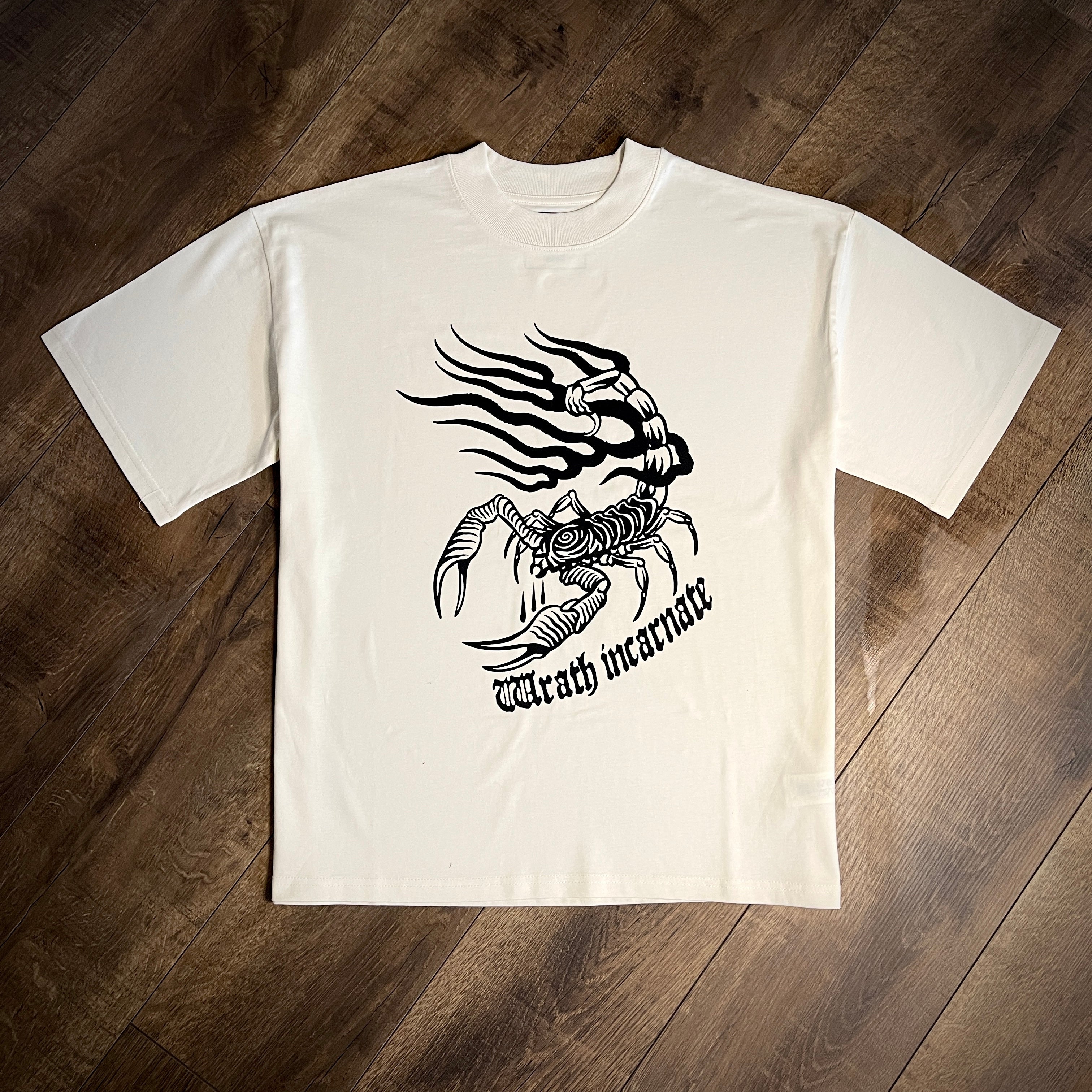 Collection MORS ARCANA - T-shirt oversize "Scorpio" - Crème