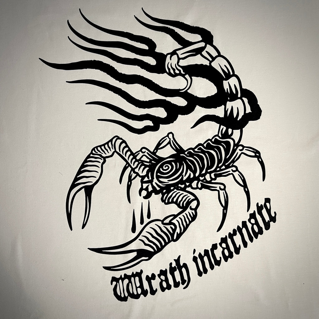 Collection MORS ARCANA - T-shirt oversize "Scorpio" - Crème