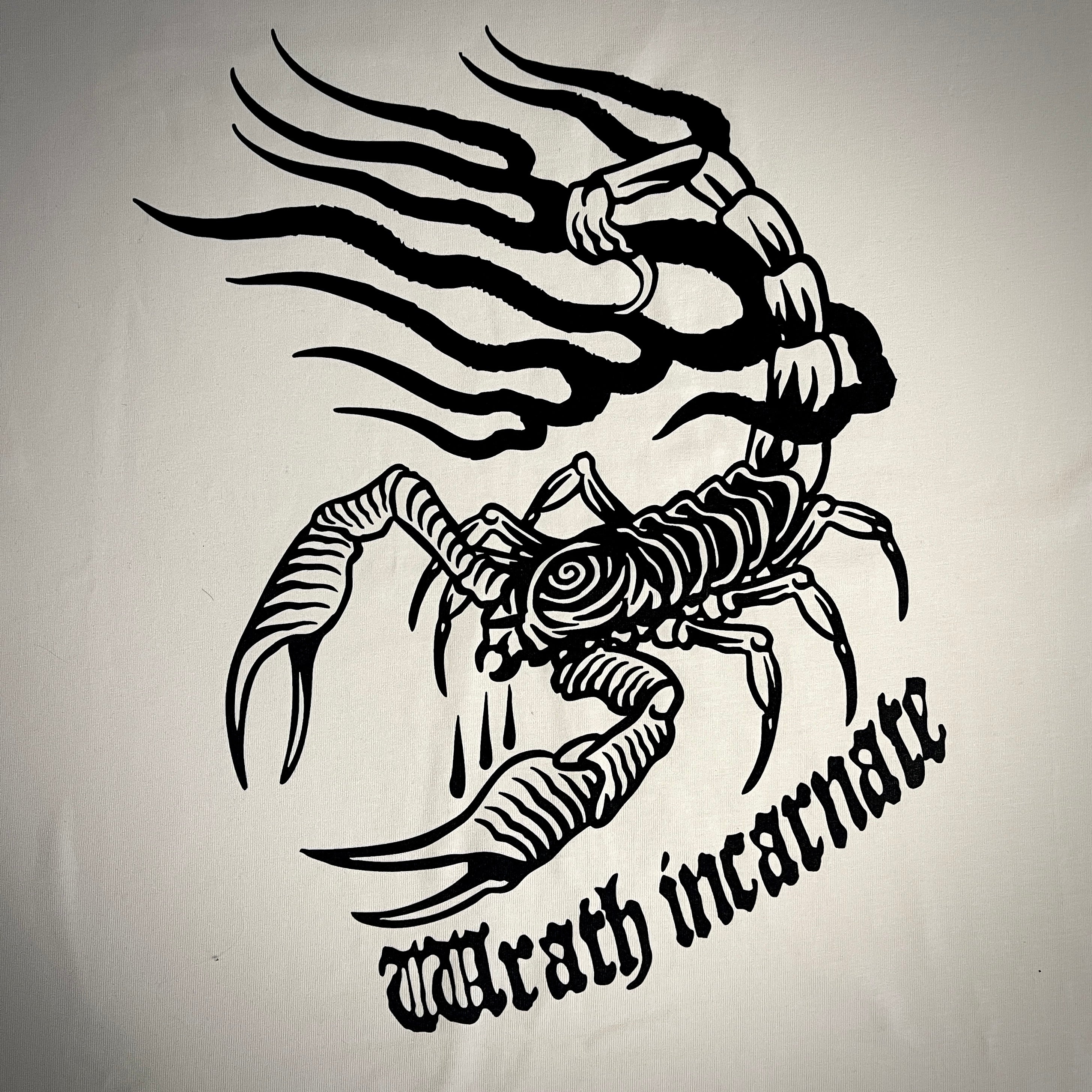 Collection MORS ARCANA - T-shirt oversize "Scorpio" - Crème